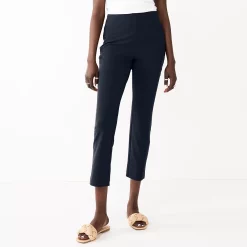 Women's Nine West Side Zip High-Waisted Skinny Ankle Pants -Clothing Sales Store 5570619 Sky Captain