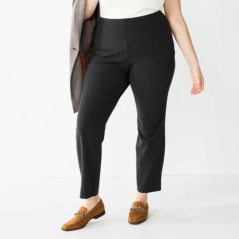 Plus Size Nine West Side Zip High-Waisted Skinny Ankle Pants 3 Plus Size Nine West Side Zip High-Waisted Skinny Ankle Pants