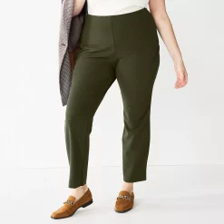 Plus Size Nine West Side Zip High-Waisted Skinny Ankle Pants 13 Plus Size Nine West Side Zip High-Waisted Skinny Ankle Pants -Clothing Sales Store 5574029 Olive Landis