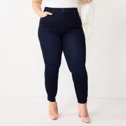 Plus Size Nine West Slimming Skinny Jeans 10 Plus Size Nine West Slimming Skinny Jeans -Clothing Sales Store 5574799 Rinse