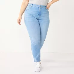 Plus Size Nine West Slimming Straight-Leg Jeans -Clothing Sales Store 5576082 Light