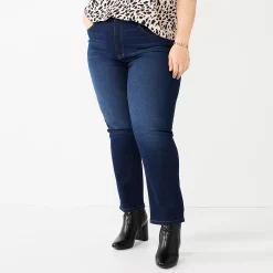 Plus Size Nine West Slimming Straight-Leg Jeans -Clothing Sales Store 5576082 Rinse