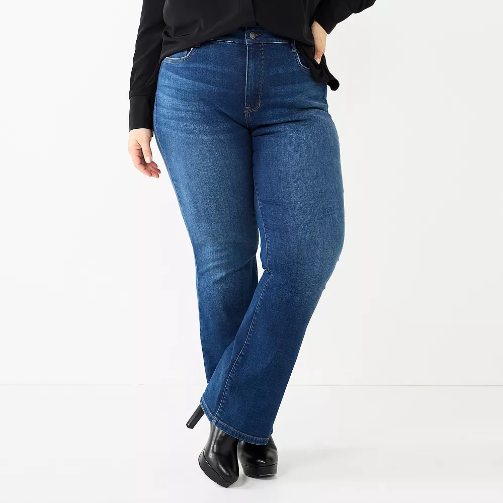 Plus Size Nine West Slimming Bootcut Jeans 5 Plus Size Nine West Slimming Bootcut Jeans - Image 3
