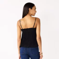 Women's Nine West Pleated Smocked Tank -Clothing Sales Store 5576992 ALT
