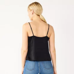 Women's Nine West Ruched Drawstring Front Tank -Clothing Sales Store 5576995 ALT