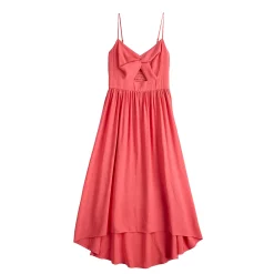 Women's Nine West Twist Front High-Low Midi Dress 9 Women's Nine West Twist Front High-Low Midi Dress -Clothing Sales Store 5578664 ALT5