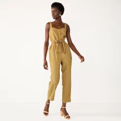 Women's Nine West Sweetheart Tapered Jumpsuit -Clothing Sales Store 5578686 Sergio Olive