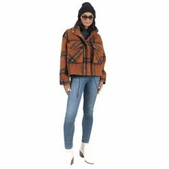 Women's Nine West Bomber Shacket -Clothing Sales Store 5578771 ALT3