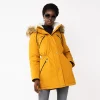 Women's Nine West Sherpa Trim Parka Coat -Clothing Sales Store 5578773 Marigold