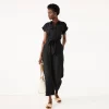 Women's Nine West Utility Jumpsuit -Clothing Sales Store 5578943 Mineral Black