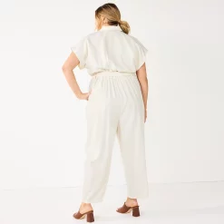 Plus Size Nine West Utility Jumpsuit 7 Plus Size Nine West Utility Jumpsuit -Clothing Sales Store 5579911 ALT