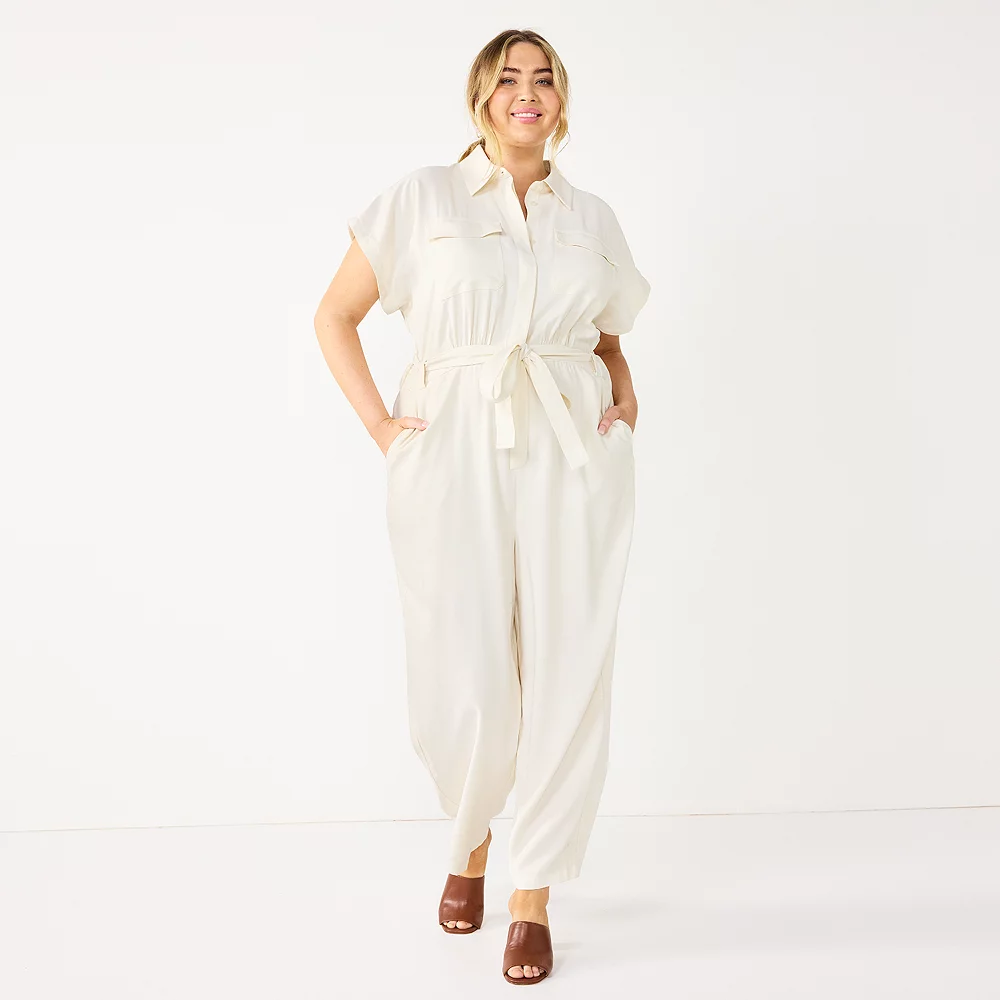 Plus Size Nine West Utility Jumpsuit 4 Plus Size Nine West Utility Jumpsuit - Image 2