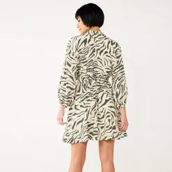 Women's Nine West Fit & Flare Utility Dress -Clothing Sales Store 5580729 ALT