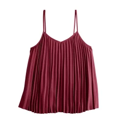 Women's Nine West Pleated V-Neck Tank 13 Women's Nine West Pleated V-Neck Tank -Clothing Sales Store 5583701 ALT5