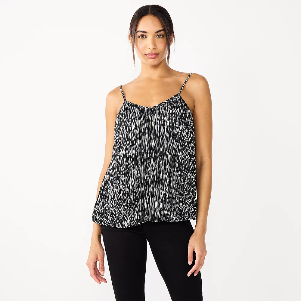 Women's Nine West Pleated V-Neck Tank 6 Women's Nine West Pleated V-Neck Tank - Image 4