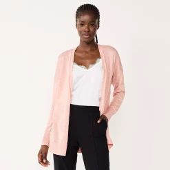 Petite Nine West Essential Boxy Cardigan Sweater -Clothing Sales Store 5584019 Ana Pink