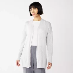 Petite Nine West Essential Boxy Cardigan Sweater -Clothing Sales Store 5584019 Bright White