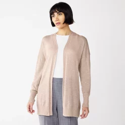 Petite Nine West Essential Boxy Cardigan Sweater