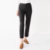 Petite Nine West High-Waisted Tapered Pants -Clothing Sales Store 5658113 Mineral Black