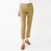 Women's Nine West Curvy High-Waisted Tapered Pants -Clothing Sales Store 5659773 Egyptian Papyrus