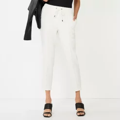 Women's Nine West Line Plaid Pintuck Jogger Pants -Clothing Sales Store 5675305 Daisy Dew