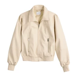 Women's Nine West Faux-Leather Aviator Jacket 11 Women's Nine West Faux-Leather Aviator Jacket -Clothing Sales Store 5676338 ALT5