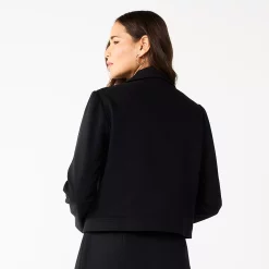 Women's Nine West Cropped Trucker Jacket 5 Women's Nine West Cropped Trucker Jacket -Clothing Sales Store 5679320 ALT