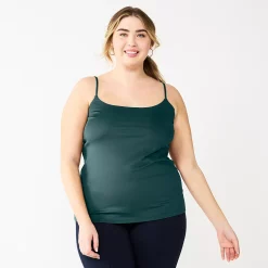 Plus Size Nine West Sculpt Cami -Clothing Sales Store 5684807 Lavish Green