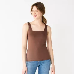 Women's Nine West Sculpt Squareneck Tank 22 Women's Nine West Sculpt Squareneck Tank -Clothing Sales Store 5685034 Amythest Raisin