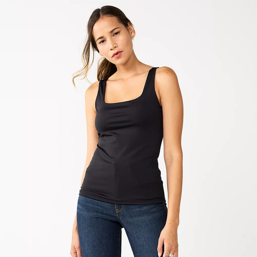 Women's Nine West Sculpt Squareneck Tank 5 Women's Nine West Sculpt Squareneck Tank - Image 3