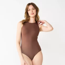 Women's Nine West Sculpt High Neck Bodysuit -Clothing Sales Store 5685898 ALT