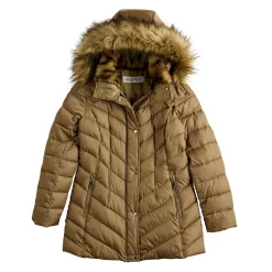 Women's Nine West Faux-Fur Hood Puffer Jacket 11 Women's Nine West Faux-Fur Hood Puffer Jacket -Clothing Sales Store 5725591 ALT5
