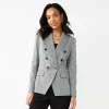 Women's Nine West Double Breasted Blazer -Clothing Sales Store 5766225 Micro Check