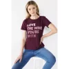 Women's Nine West Crewneck Graphic Tee -Clothing Sales Store 5795642 Love Wine