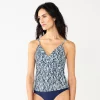 Women's Nine West Wrap Front Tankini Top -Clothing Sales Store 5807654