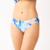 Women's Nine West Floral Water Color Scoop Swim Bottoms -Clothing Sales Store 5807667