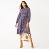 Women's Nine West Midi Shirt Dress -Clothing Sales Store 5831853 Spotty Dotty Navy