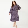 Plus Size Nine West Midi Shirt Dress -Clothing Sales Store 5831862 Spotty Dotty Navy