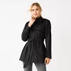 Women's Nine West Signature Trench Coat 2 Women's Nine West Signature Trench Coat -Clothing Sales Store 5853411 Black