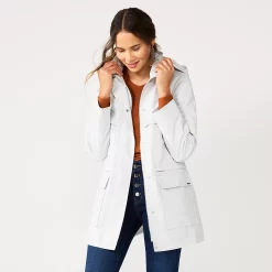 Women's Nine West Mac Hooded Raincoat