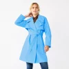 Women's Nine West Updated Trench Coat -Clothing Sales Store 5853423 Bluette