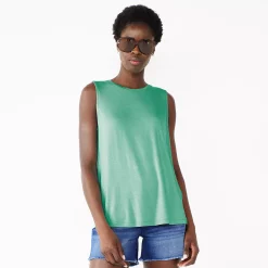 Nine West Essential Easy High-Neck Tank -Clothing Sales Store 6171805 Reef Green