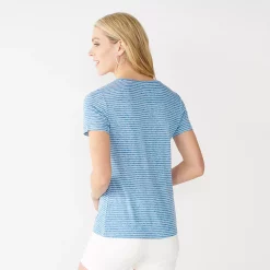 Women's Nine West Essential V-Neck Tee 21 Women's Nine West Essential V-Neck Tee -Clothing Sales Store 6172031 ALT