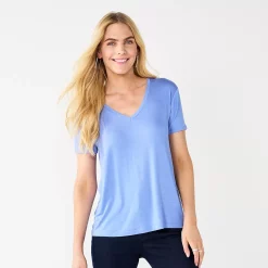 Women's Nine West Essential V-Neck Tee 14 Women's Nine West Essential V-Neck Tee -Clothing Sales Store 6172031 Valentina Peri